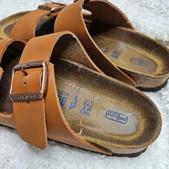 Birkenstock Arizona Birko-flor Soft Footbed‎ Slide Sandals sz 39 - Picture 7 of 9